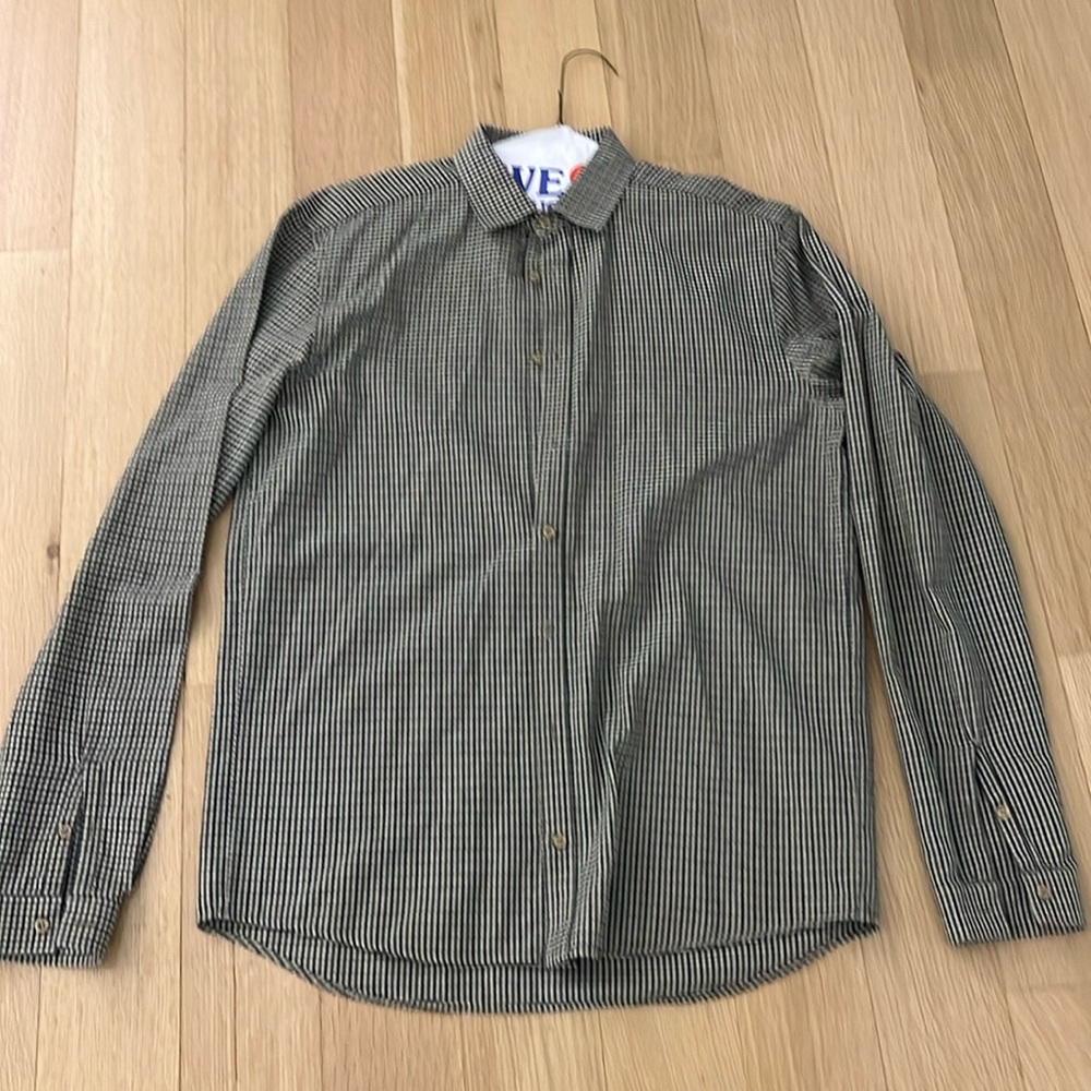 Men’s Won Hundred Check Button Down Shirt - Size S